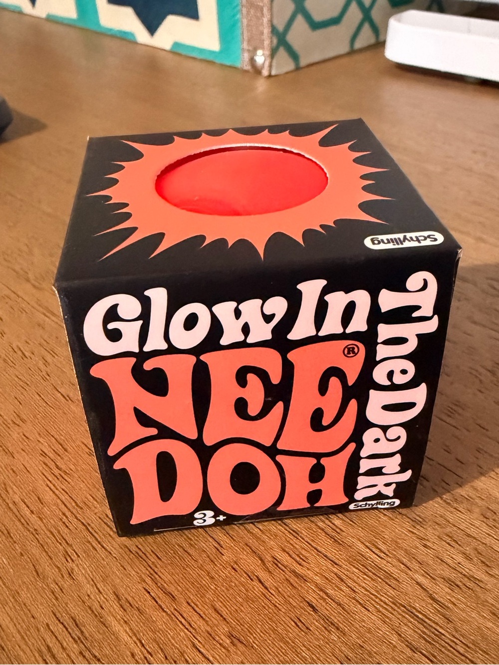 🔥Glow In The Dark NeeDoh Neon Orange Squishy Toy Authentic